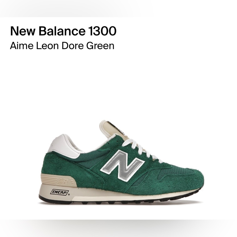 BNIB authentic New Balance Aime Leon Dore green 1300 women’s 7 men’s 5.5
